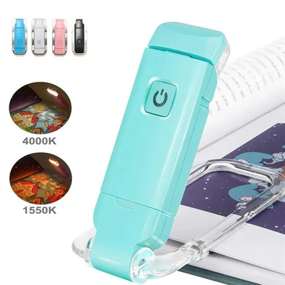 Rechargeable Eye Protection LED Clip on Reading Light