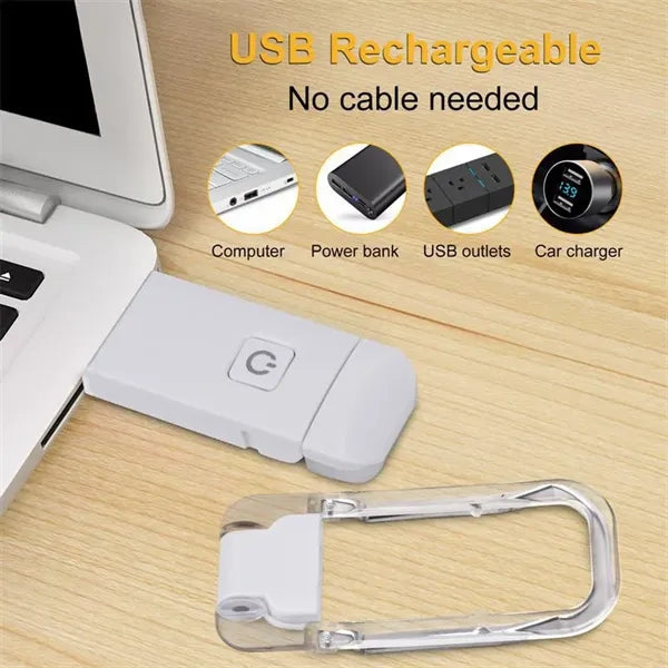 Rechargeable Eye Protection LED Clip on Reading Light