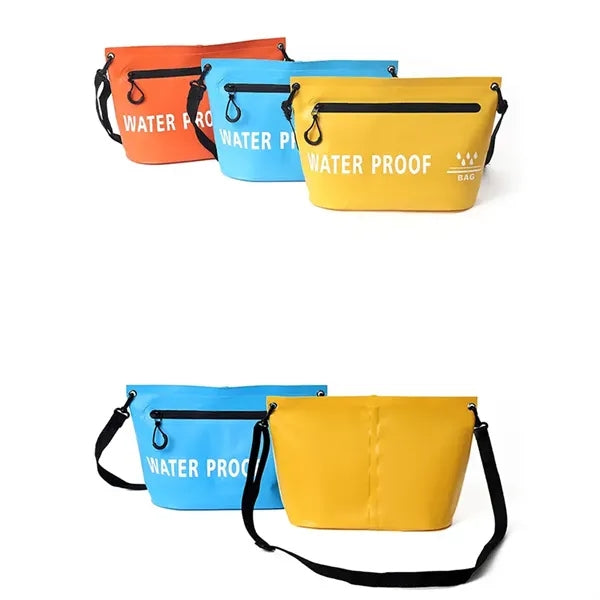 5L Waterproof Shoulder Bag with Zippered Pocket