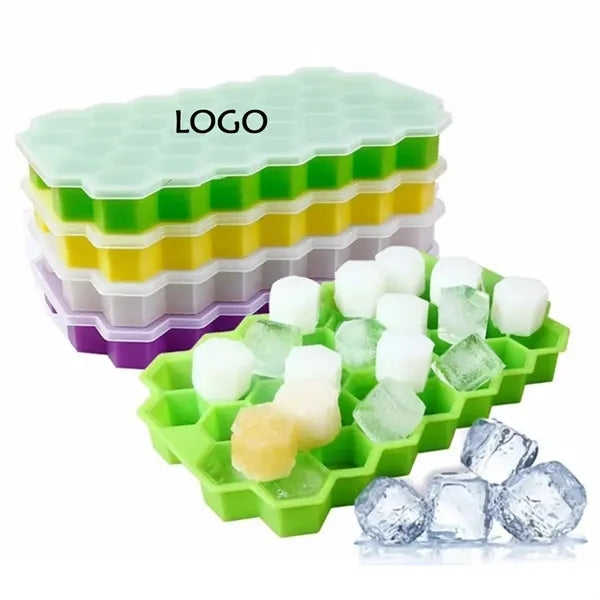 Ice Cube Trays for Freezer with Lid