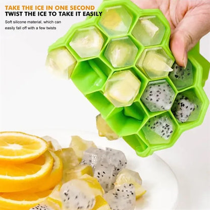 Ice Cube Trays for Freezer with Lid