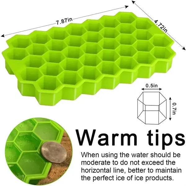 Ice Cube Trays for Freezer with Lid