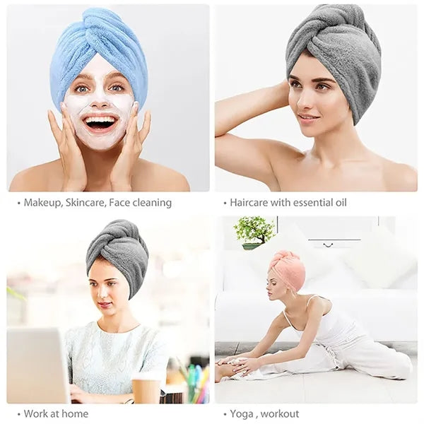 Microfiber Hair Towel Wrap for Women