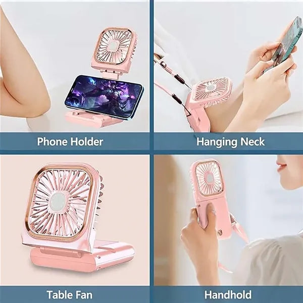 Multifunctional USB Portable Necklace Fan