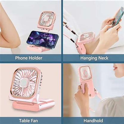 Multifunctional USB Portable Necklace Fan