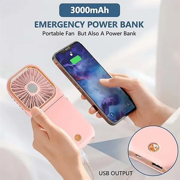 Multifunctional USB Portable Necklace Fan