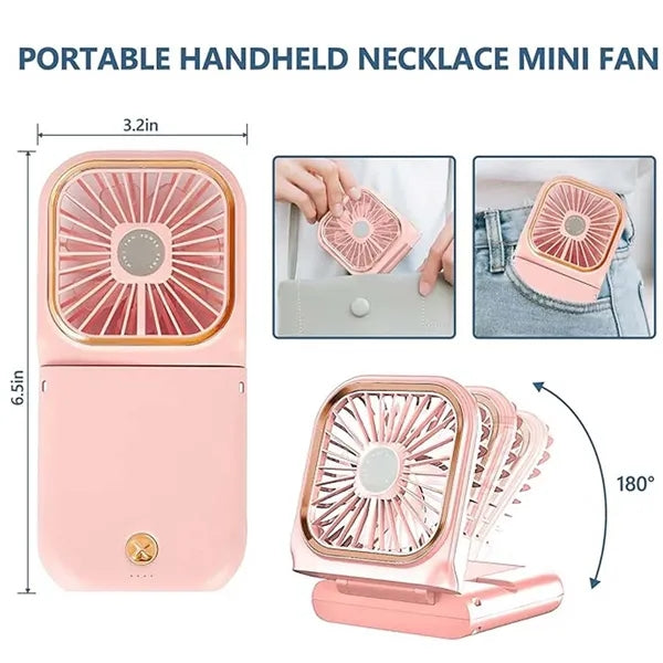 Multifunctional USB Portable Necklace Fan
