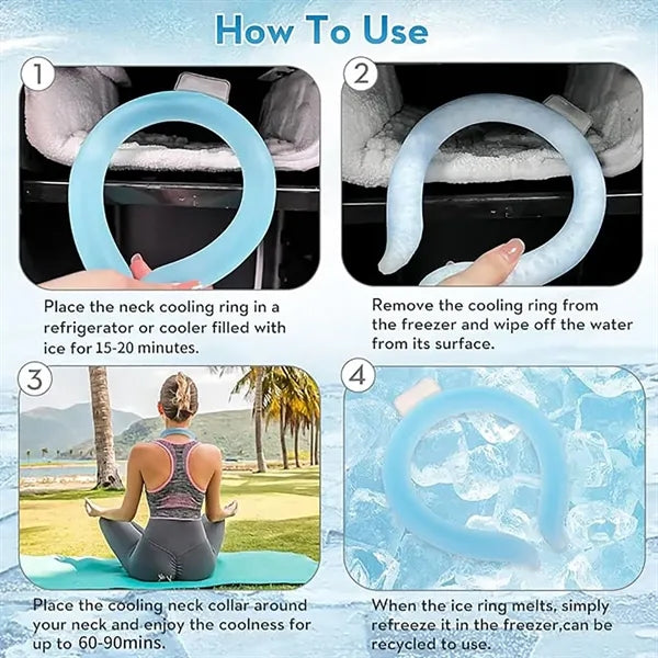 Wearable Cooling Neck Wraps for Summer