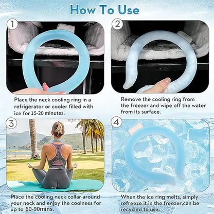 Wearable Cooling Neck Wraps for Summer