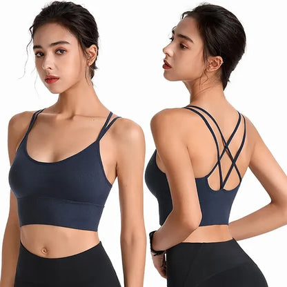 Cross Back Sports Bra for Women