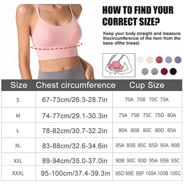 Cross Back Sports Bra for Women