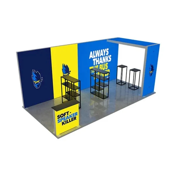 20ft Backlit Trade Show Display - Design 2