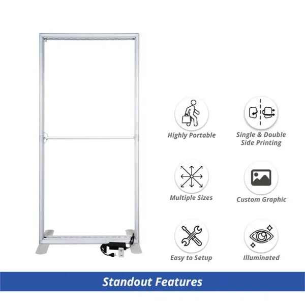 20ft Backlit Trade Show Display - Design 2