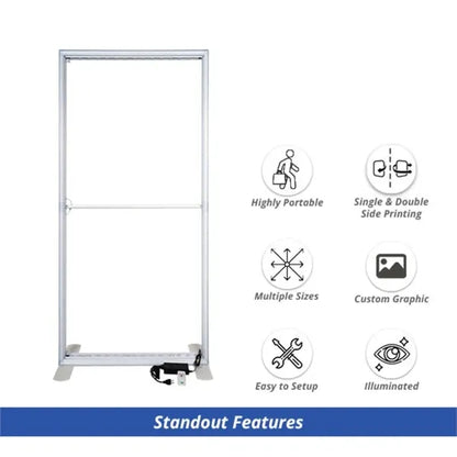 20ft Backlit Trade Show Display - Design 2