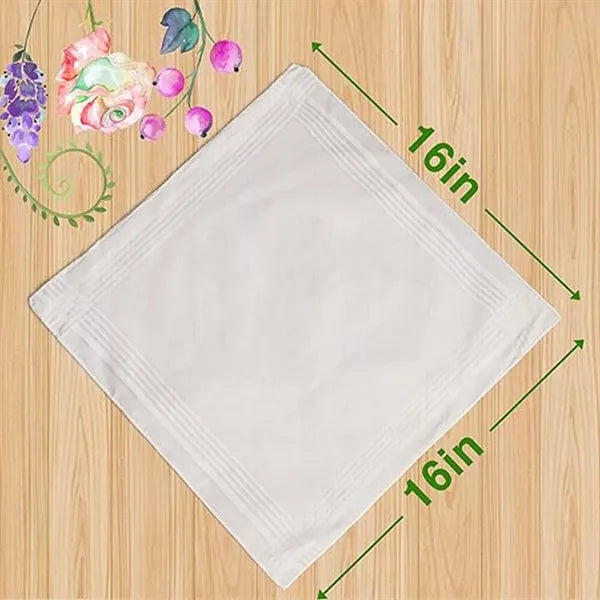 100% Soft Cotton Large Classic Handkerchiefs