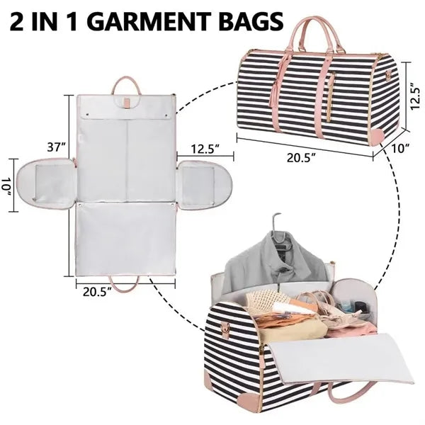 Large Convertible Garment Duffel Bags for Travel