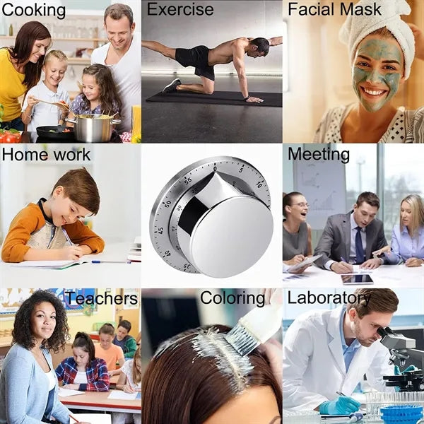 Magnetic Kitchen Timer Stainless Steel