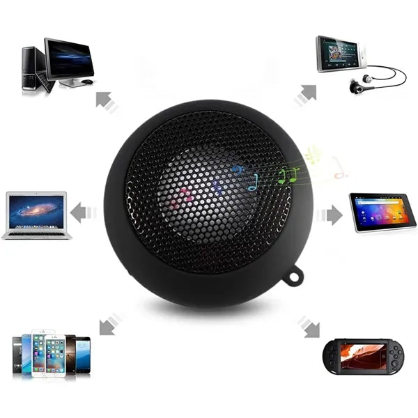 Portable Mini Wired USB Speaker with 3.5mm Aux Input Jack