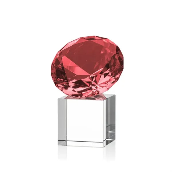 Gemstone Award on Cube - Ruby