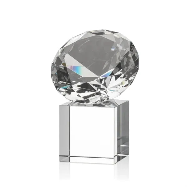 Gemstone Award on Cube - Diamond