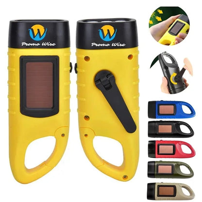 Solar Hand Crank Flashlight
