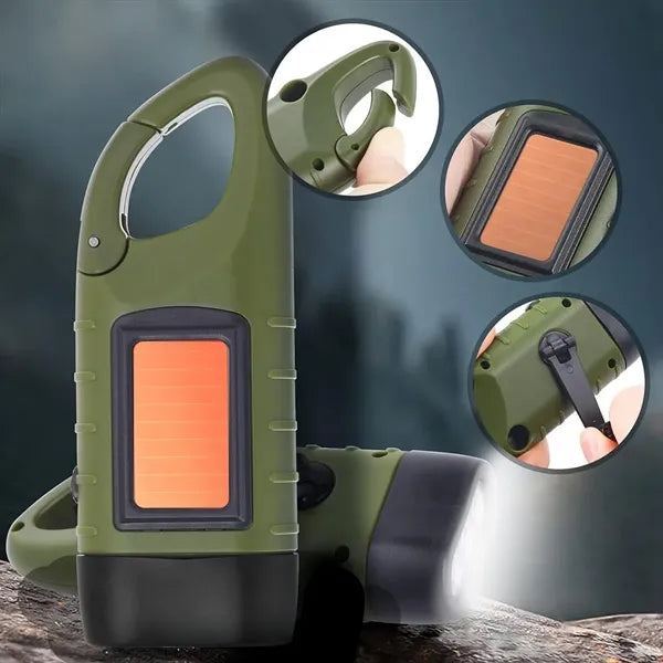Solar Hand Crank Flashlight