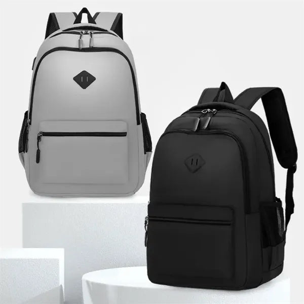 Casual School Backpack With USB Charger