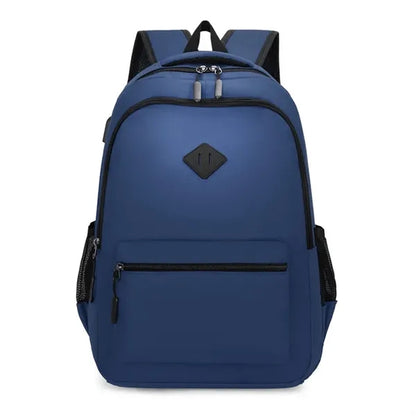 Casual School Backpack With USB Charger