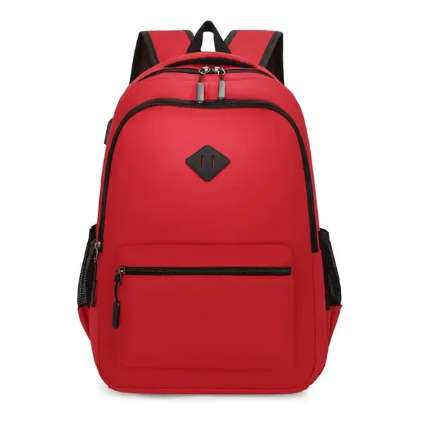 Casual School Backpack With USB Charger
