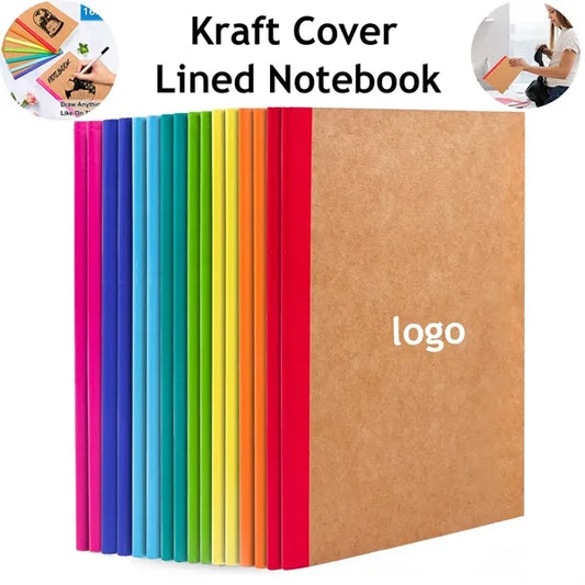 Kraft Cover Lined Blank College Notebook