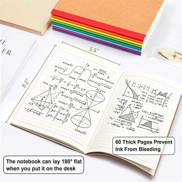 Kraft Cover Lined Blank College Notebook