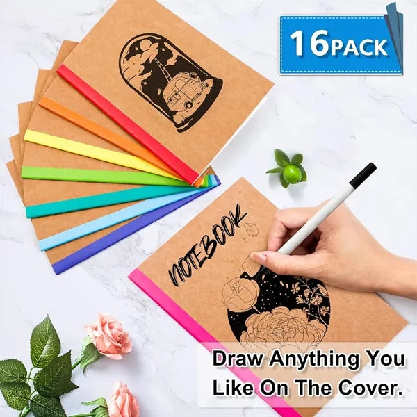 Kraft Cover Lined Blank College Notebook