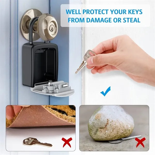 Upgraded Wall Mounted Key Safe Box