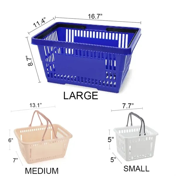 Durable ABS Supermarket Grocery Retail Shopping Basket