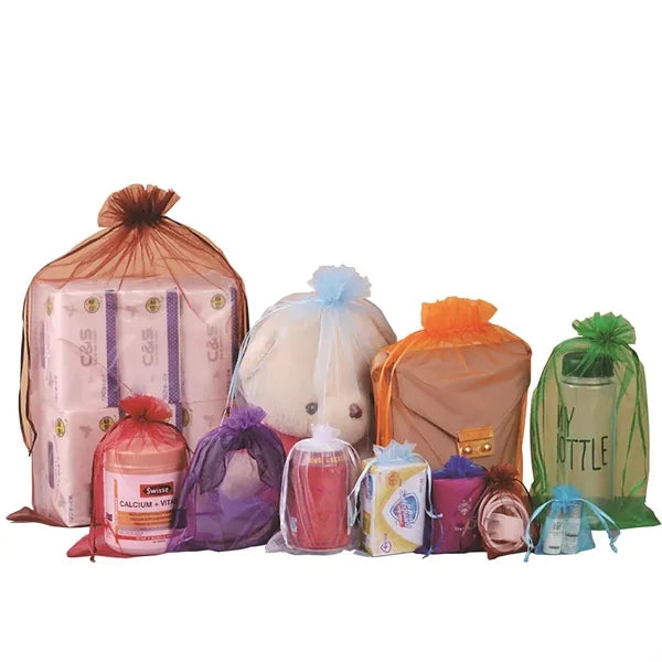Multicolor Organza Bags