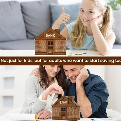Wooden Coin Bank