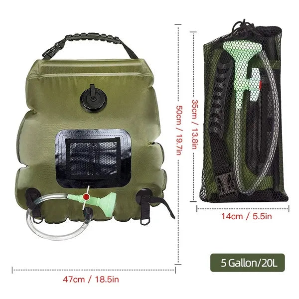Solar Shower Bag Heating Camping
