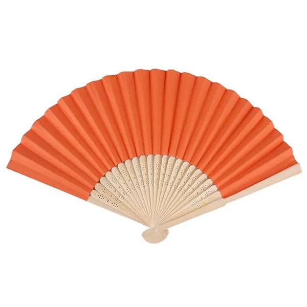 Bamboo Handle Folding Paper Fan