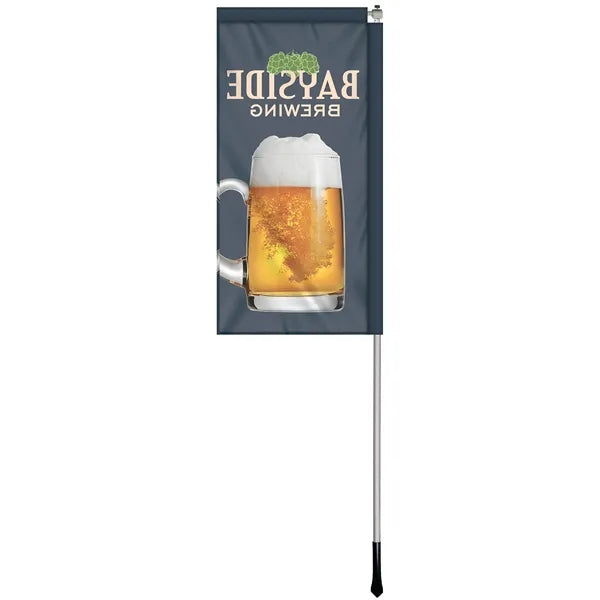 2.5' x 5' Custom Single Reverse Windchaser Flag Kit