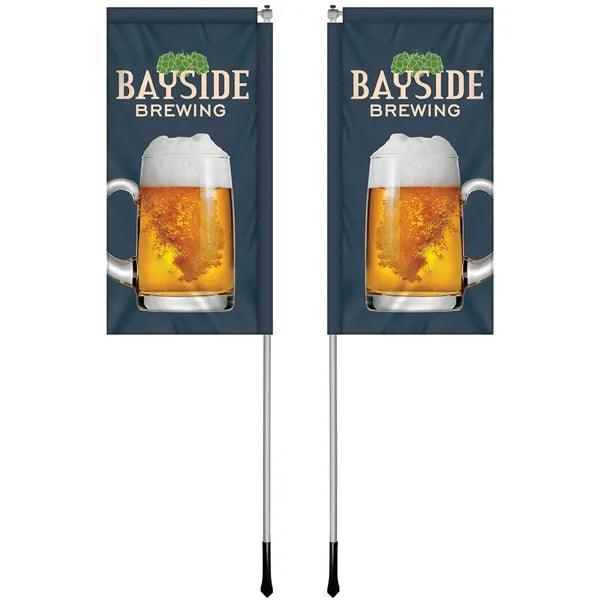 2.5' x 5' Custom Double Sided Windchaser Flag Kit