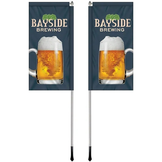 2.5' x 5' Custom Double Sided Windchaser Flag Kit