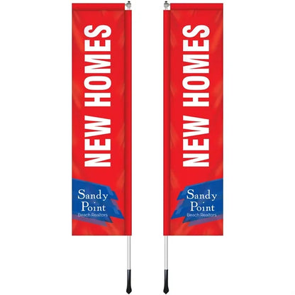 2' x 8' Custom Double Sided Windchaser Flag Kit