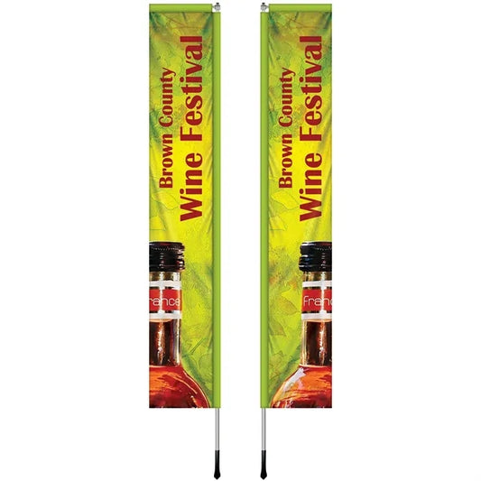 2' x 12' Custom Double Sided Windchaser Flag Kit