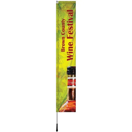 2' x 12' Custom Single Reverse Windchaser Flag Kit