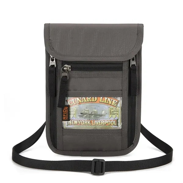 Secure Travel RFID-Blocking Neck Pouch