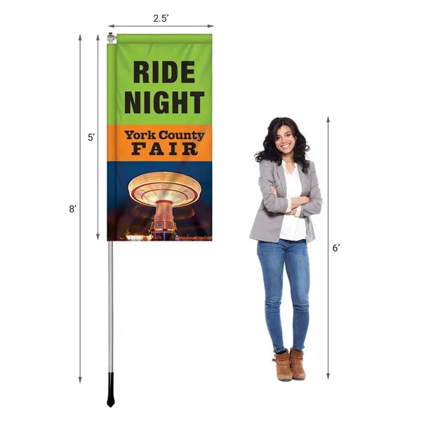 2.5' x 5' Custom Double Sided Windchaser Flag
