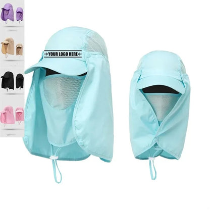 Lady Sun Cap Women Face Neck Hat