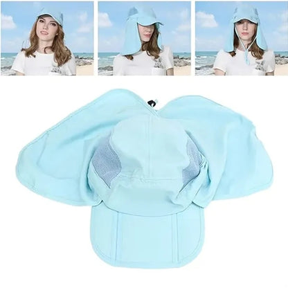 Lady Sun Cap Women Face Neck Hat