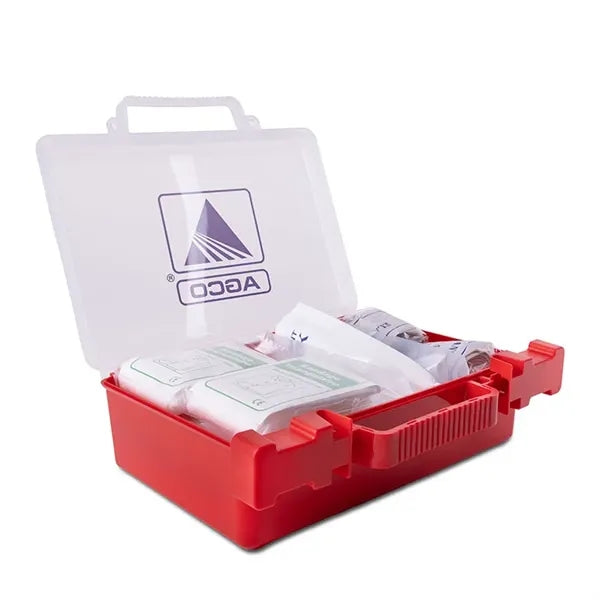 86pc OSHA Compliant First Aid Kit in Clear Hard Case