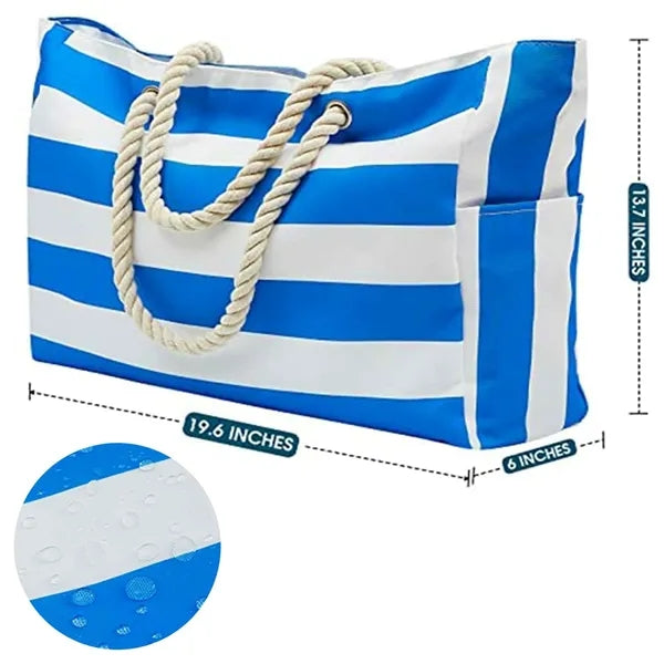 Custom Large Beach Tote Bag